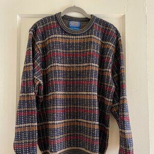 Pendleton 100% Wool Striped Sweater | Men's L